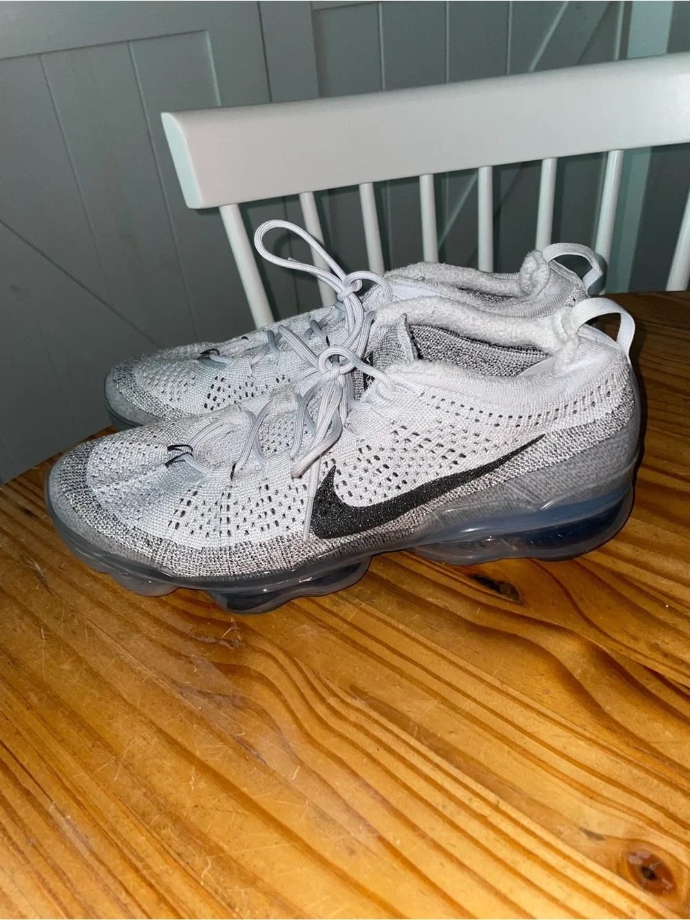 Nike Air VaporMax 2023 FlyKnit Pure Platinum Anthracite DV1678-002 Men's SZ 12